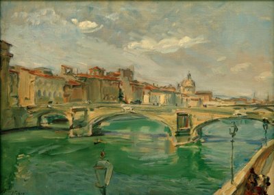 M. Slevogt, Bridge in Florence (Ponte Della Trinità) by Max Slevogt